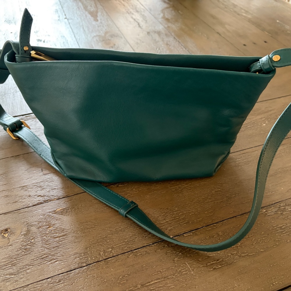NWOT J. Crew convertible crossbody handbag, Green